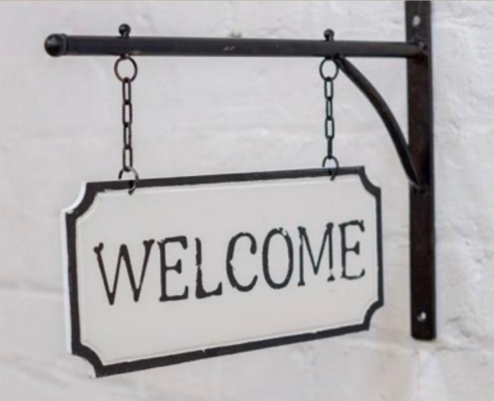 Double Sided WELCOME Sign